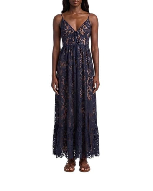 Michael Kors Blue Midnight Silk Dress
