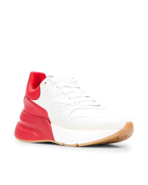 McQueen Red Oversized Runner Sneakers for men