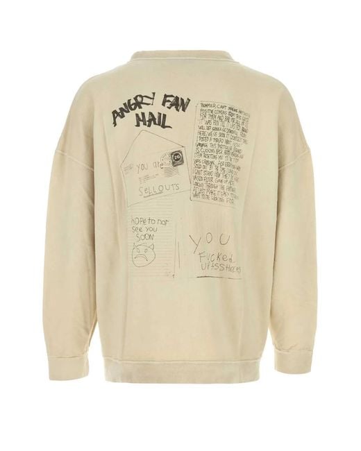 Our Legacy White Crew Neck Sweatshirt for men