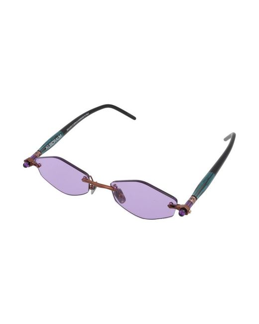 Kuboraum Purple Sunglasses P60 Bz Gb/18/1