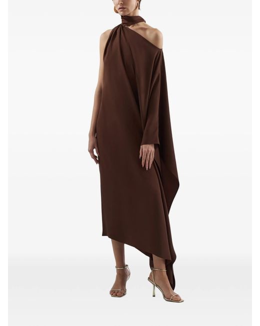 Taller Marmo Brown Atlas Dress
