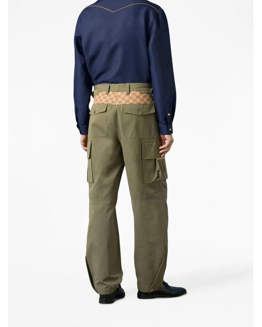 Gucci Green Cargo Pants for men