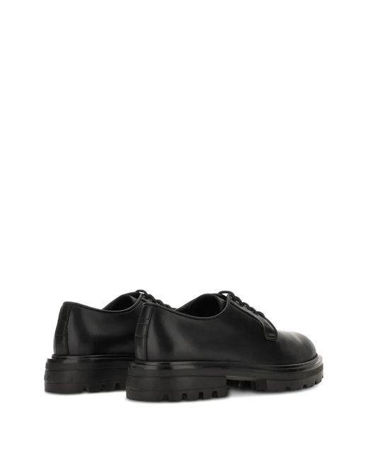 Hogan Black H673 Smooth Leather Derby for men
