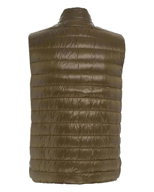 Herno Green Woven Vest for men