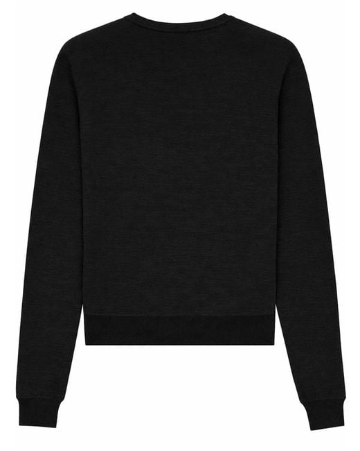 Saint Laurent Black Cassandre Pullover