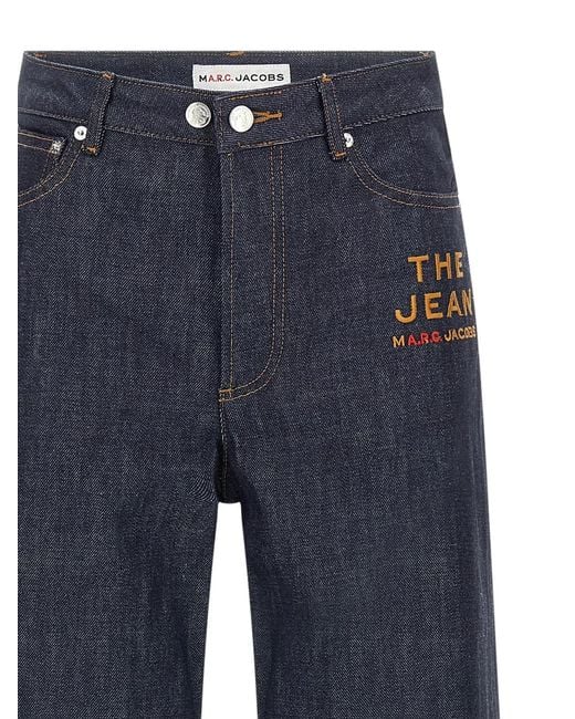 A.P.C. Blue Wide-Leg Rigid Denim Jeans With Contrast Stitching