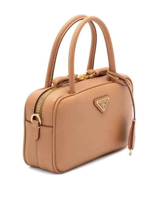 Prada Natural Leather Handbag