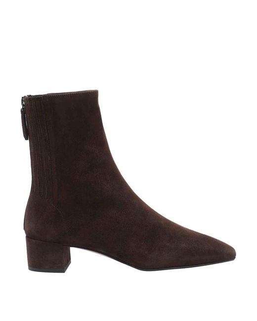 Aquazzura Brown Dark Saint Honore Booties