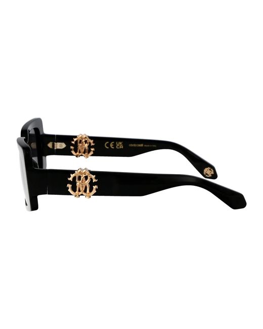Roberto Cavalli Black Acetate Sunglasses