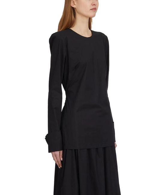 THE LATEST Black Slim Crew Neck Sweater