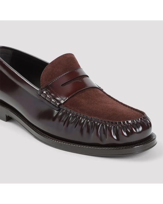 Brunello Cucinelli Brown Burgundy Tuya Loafer for men
