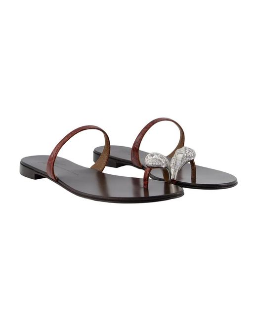 Giuseppe Zanotti Brown Morpheus Sandals