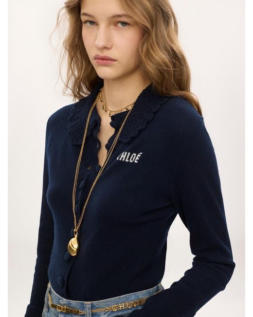Chloé Blue Cardigan