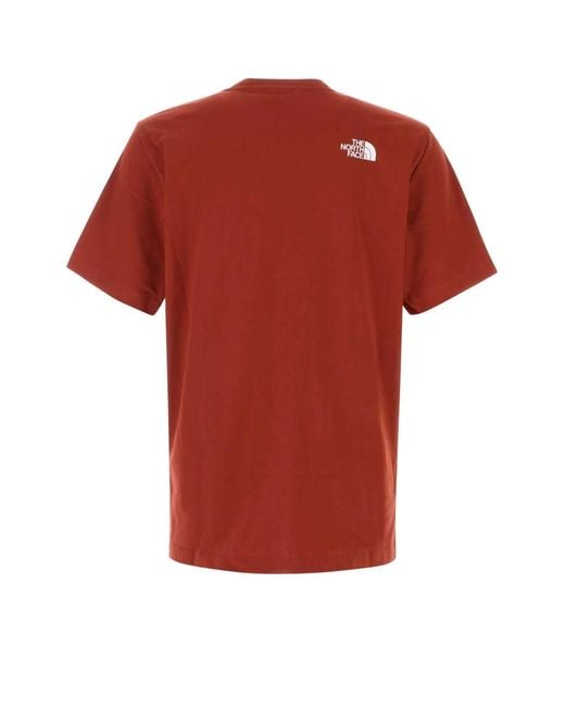 The North Face Red M Evolution Half Dome Regular Short Sleeve Tee for men