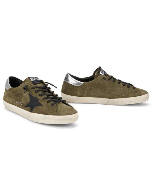 Golden Goose Deluxe Brand Green Super Star Sneakers for men