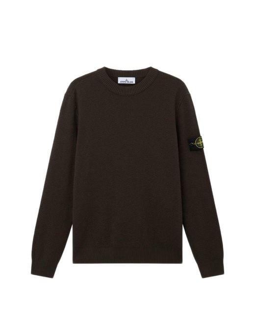Stone Island Black 5100011 Pure Rws Wool Jumper for men