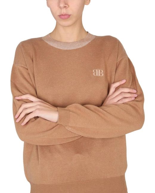 Ballantyne Natural Shirt With Embroidered Logo