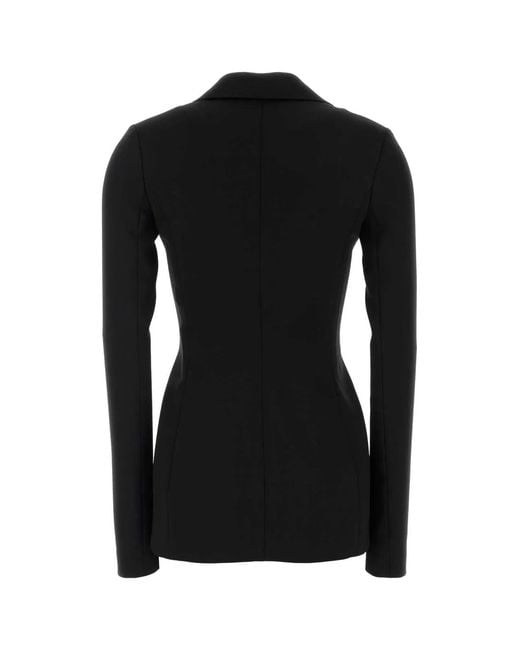 Dolce & Gabbana Black Dolce & Gabbana Stretch Wool Blazer