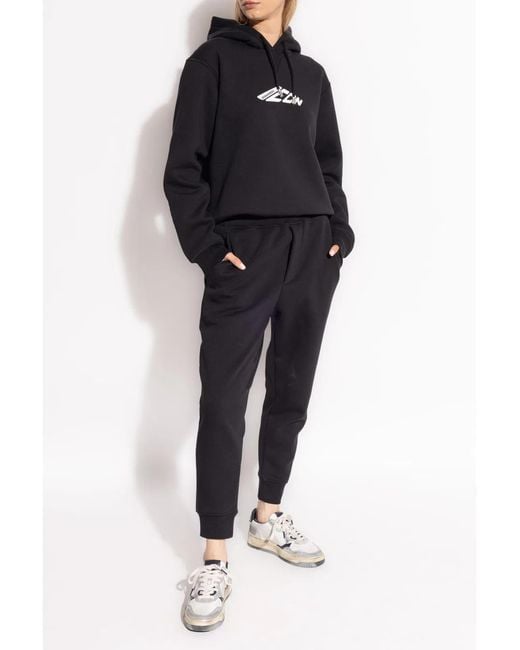 DSquared² Blue Cotton Blend Sweatshirt