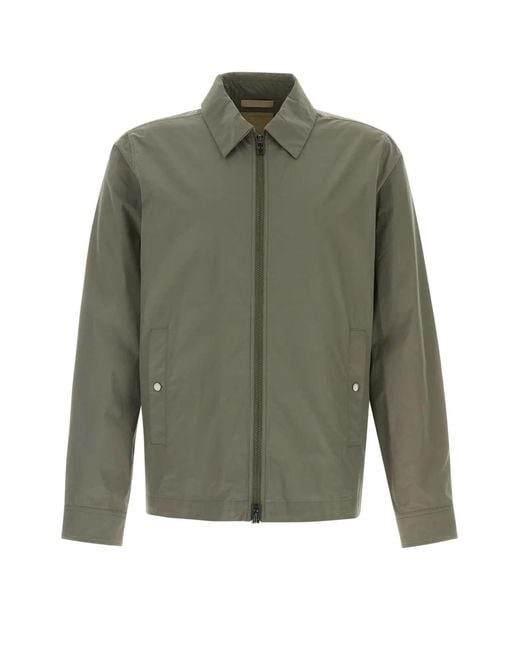 Woolrich Green Solid Shirt Jacket for men