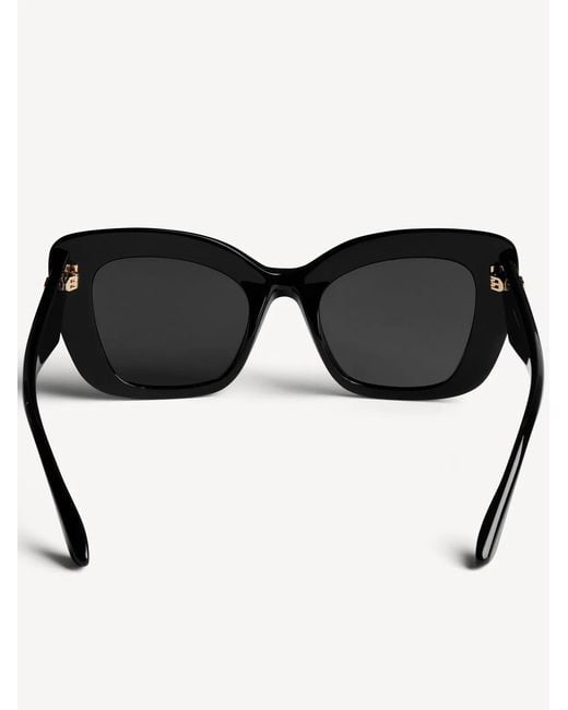 Balenciaga Black Acetate Farfalla Diva Sunglasses
