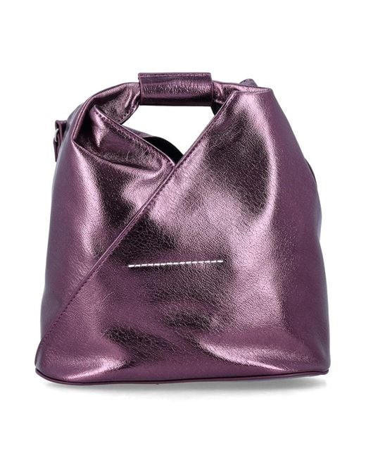MM6 by Maison Margiela Purple Japanese Metallic Crossbody Bag