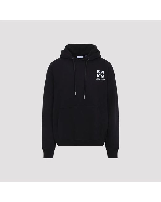 Off-White c/o Virgil Abloh Black Small Arrow Skate Cotton Hoodie for men