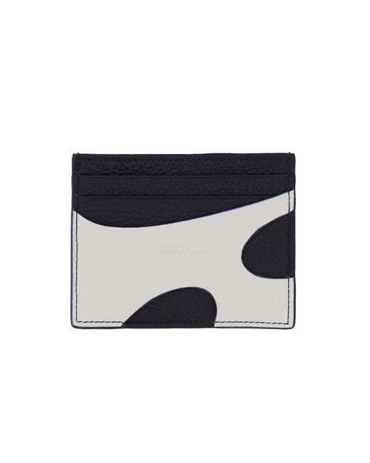 Ferragamo Black Leather Card Holder for men