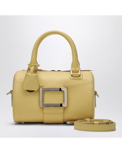 Roger Vivier Metallic Belle Vivier Bowling Bag