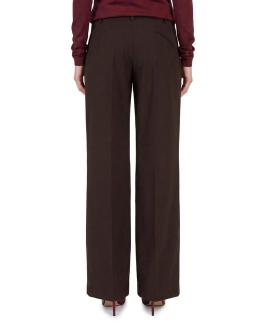 FEDERICA TOSI Black Wide-Leg Frescolana Trousers