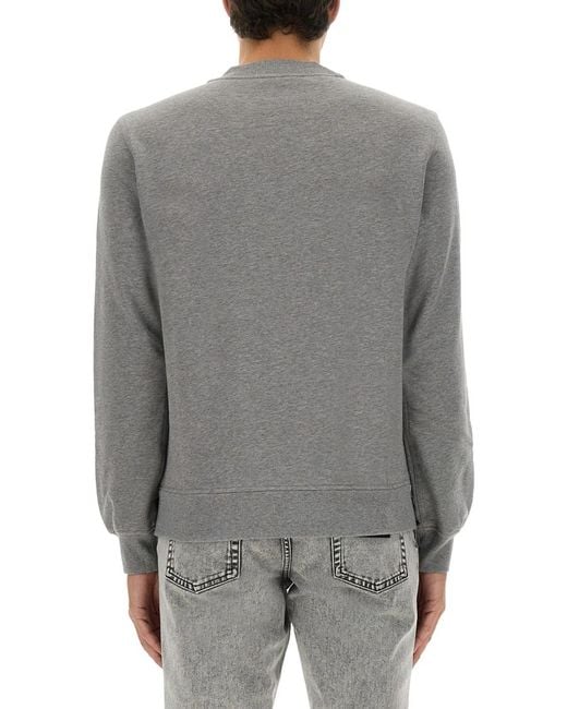 Dolce & Gabbana Gray Dolce & Gabbana Jersey With Embroidery for men