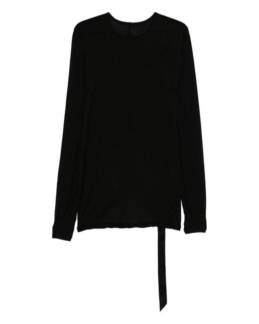 Rick Owens Black Longsleeved Tshirt for men