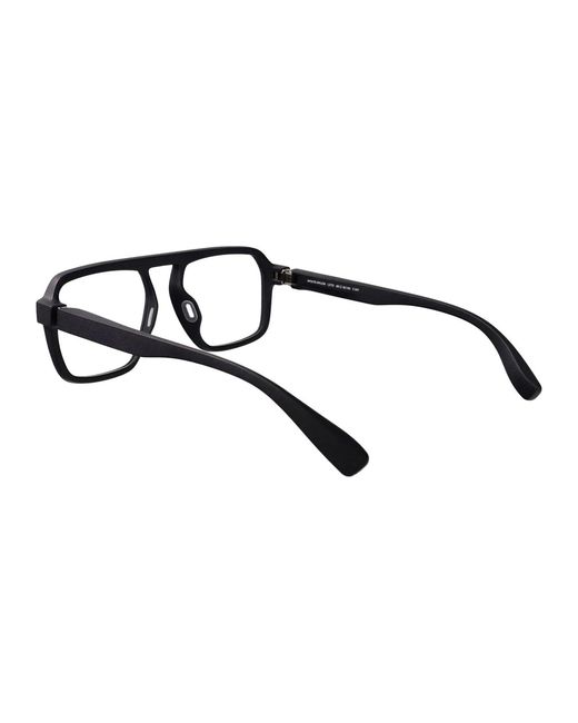 Mykita Black Md35 Slate Steel Glasses
