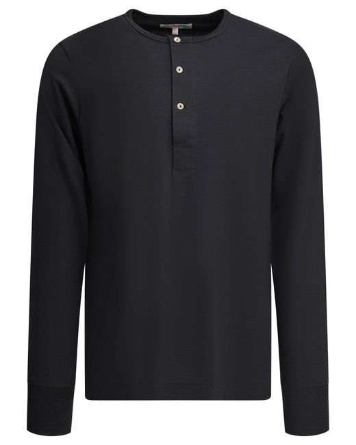 Merz B. Schwanen Black Seraphim "Henley" T-Shirt for men