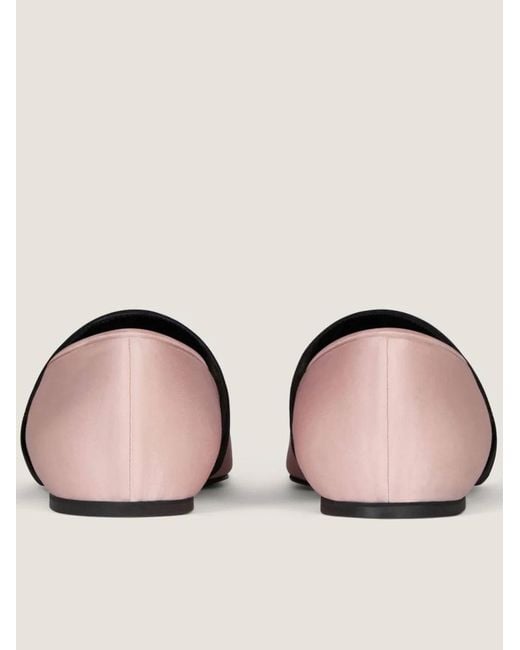 Givenchy Pink Sliced Square Ballerinas