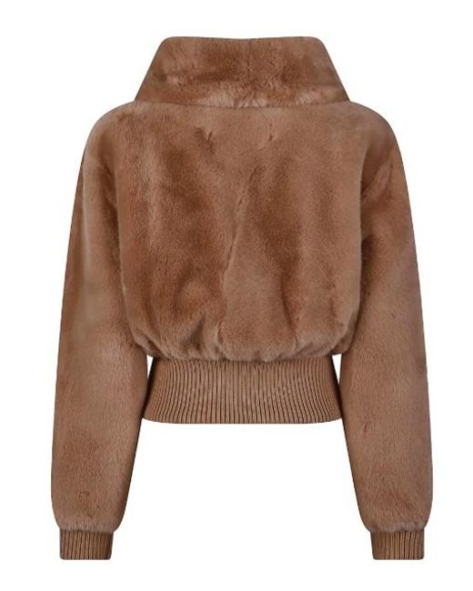 Pinko Brown Polyester Jacket
