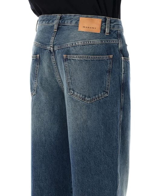 Isabel Marant Blue Marant Jorje Wide-Leg Denim Jeans for men