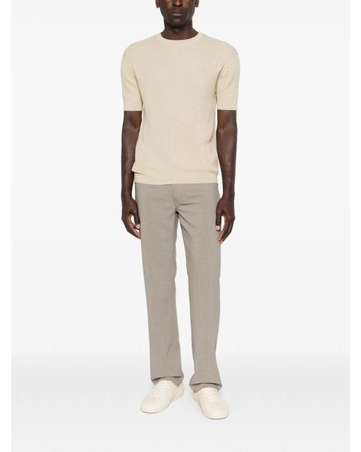Emporio Armani Gray Polyester Pockets Pants