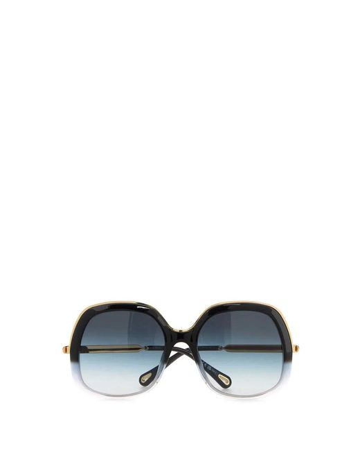 Chloé Black Acetate Sunglasses