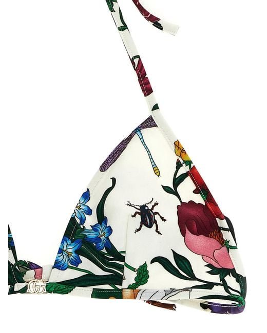 Gucci White Flora' Bikini
