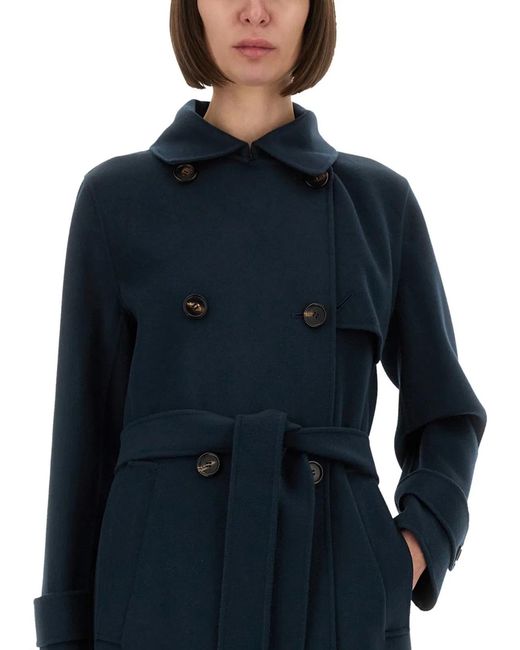 Max Mara Blue S Max Mara Sem Coat