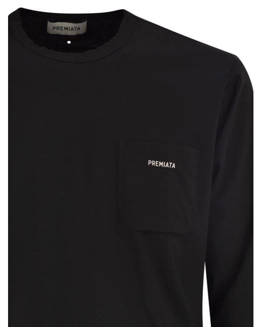 Premiata Black Cotton Jersey T-Shirt for men