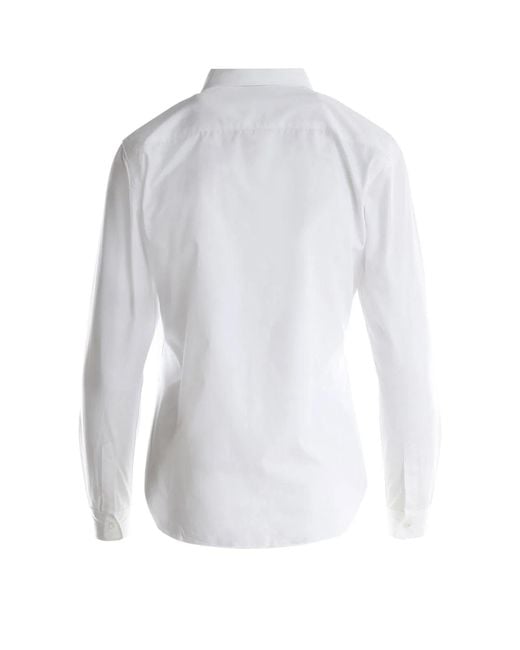 Aspesi White Popeline Basic Shirt