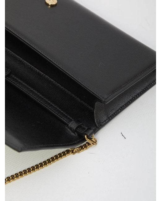 Saint Laurent Black Kate Clutch