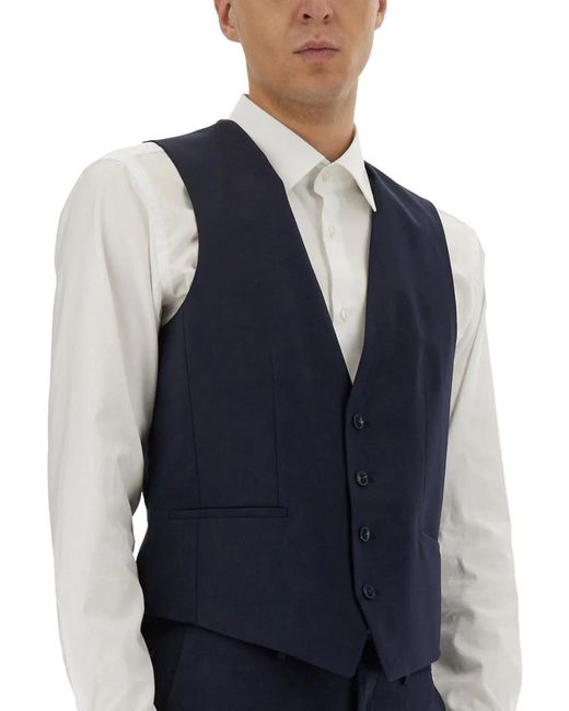 HUGO Blue Slim Fit Vest for men
