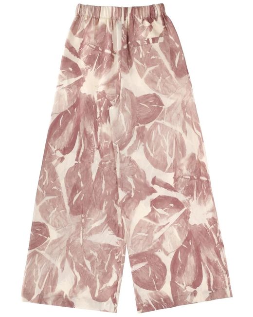 Alysi Pink Silk Pants
