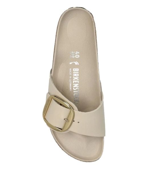 Birkenstock White Madrid Big Buckle