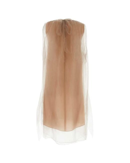 Prada White Powder Voile Dress