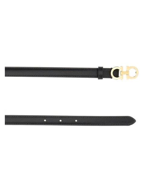 Ferragamo Black Gancini Belt