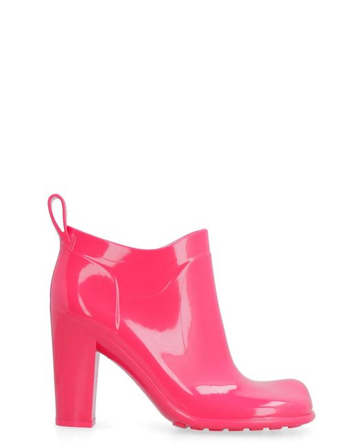 Bottega Veneta Pink Shine Ankle Boots